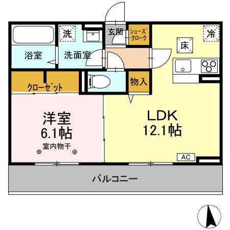 Ｄ-room南二番町　Ｃ105