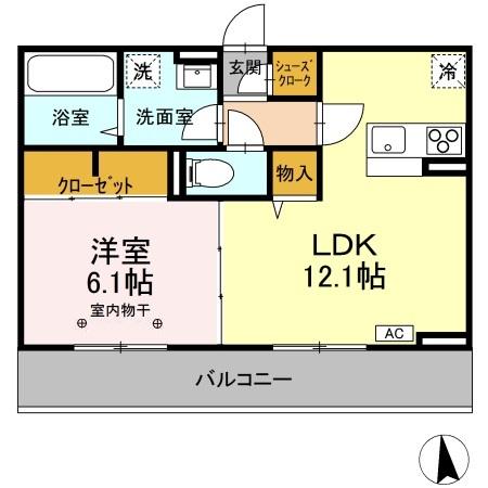 Ｄ-room南二番町　Ｂ202